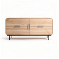 Szafka RTV z drewna dębowego w kolorze naturalnym wymiary 80 x 40 x 45cm