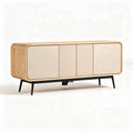 Szafka rtv z drewna i metalu w kolorze naturalnym 150 x 40 x 70cm